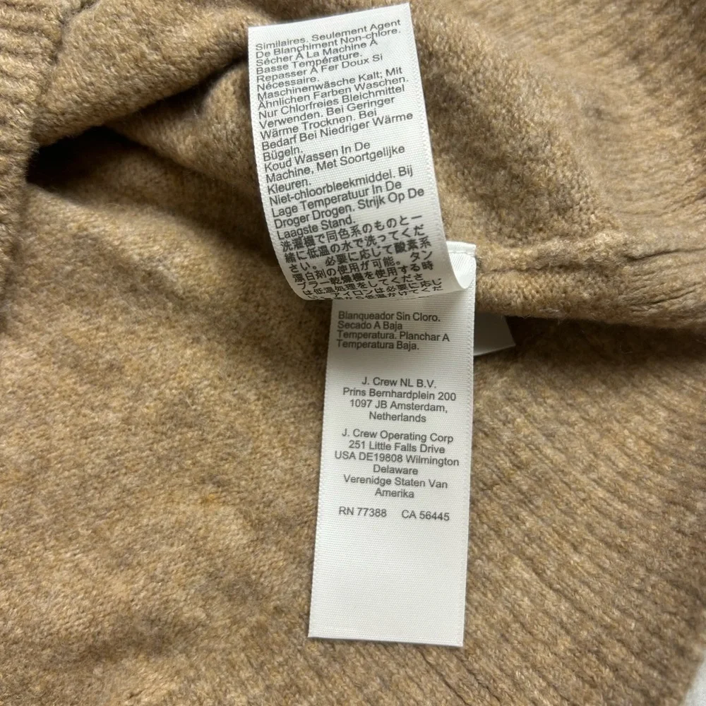 J. Crew Tan Turtleneck Sweater Dress. Size XL. Minimalism. Wear With Boots.
